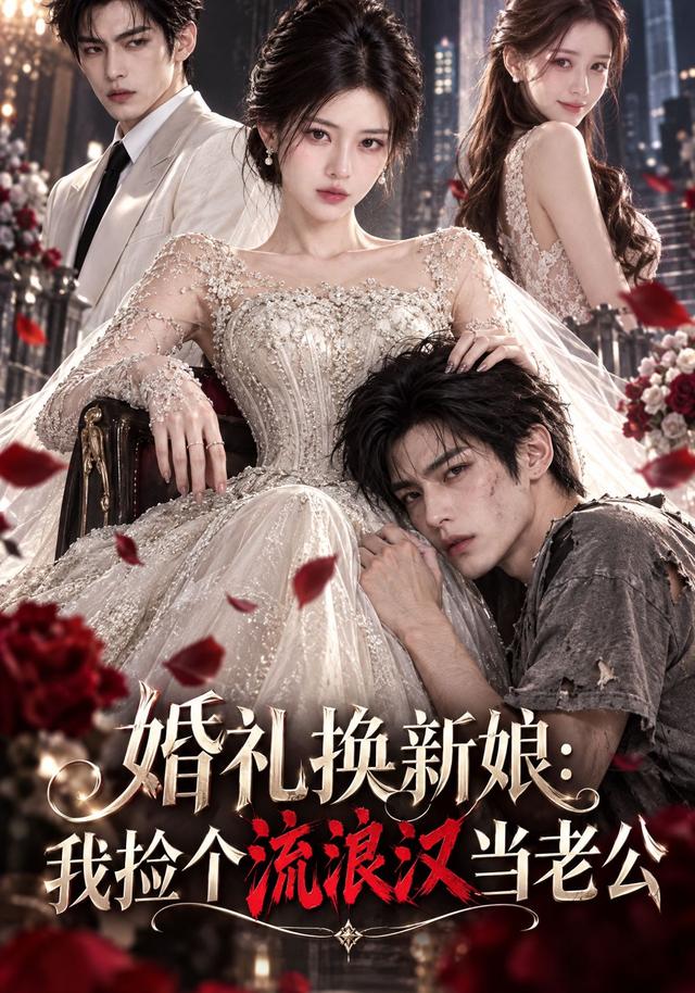 《婚礼换新娘：我捡个流浪汉当老公》作品海报
