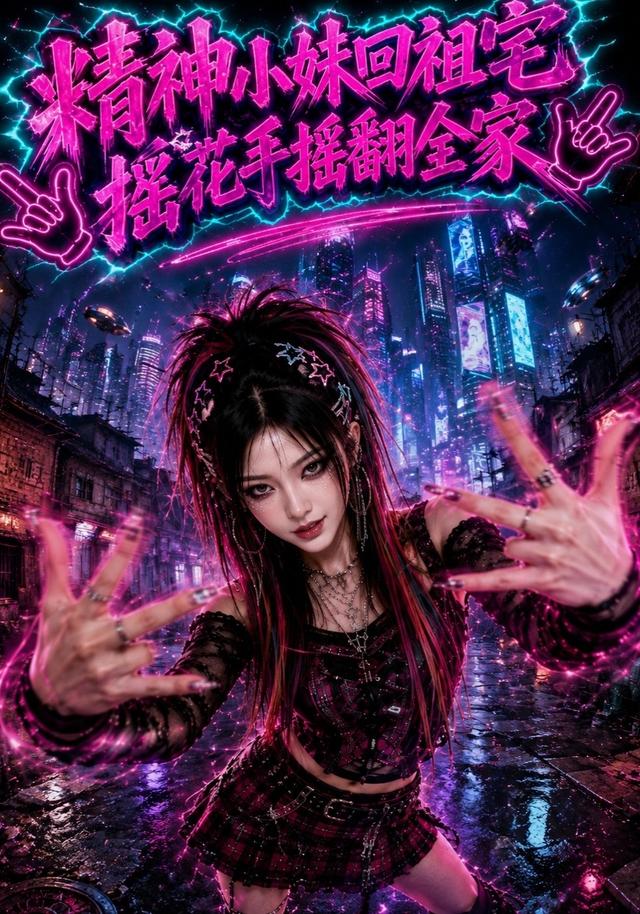 精神小妹回祖宅，摇花手摇翻全家 cover