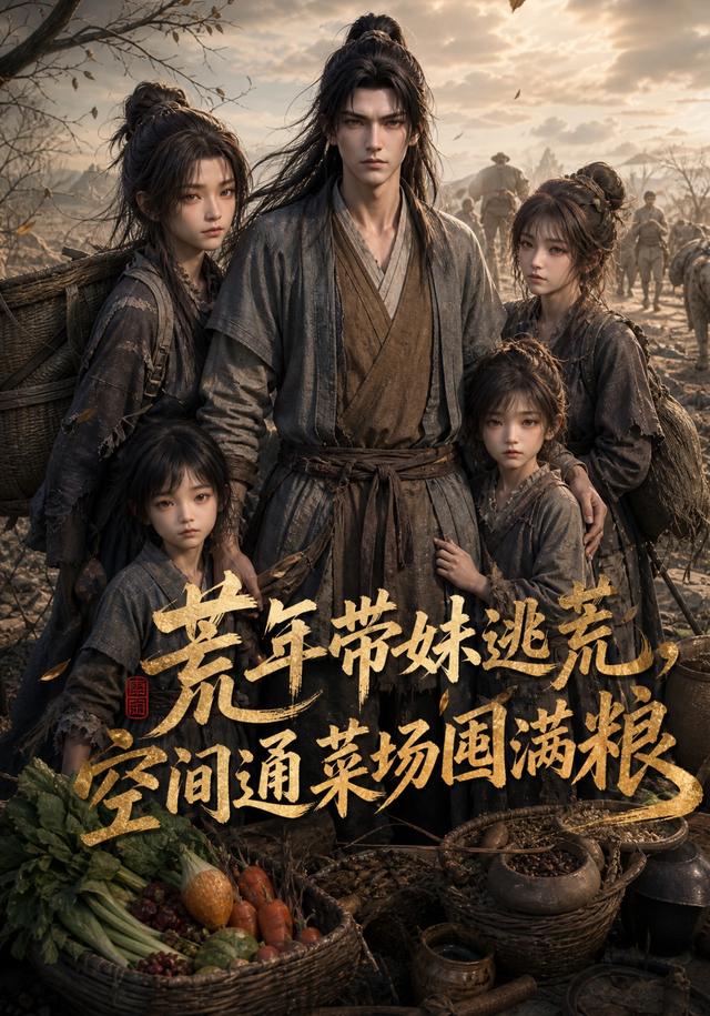 荒年带妹逃荒，空间通菜场囤满粮 cover