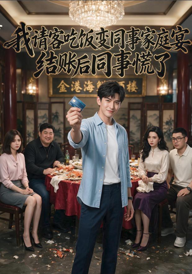 我请客吃饭变同事家庭宴结账后同事慌了