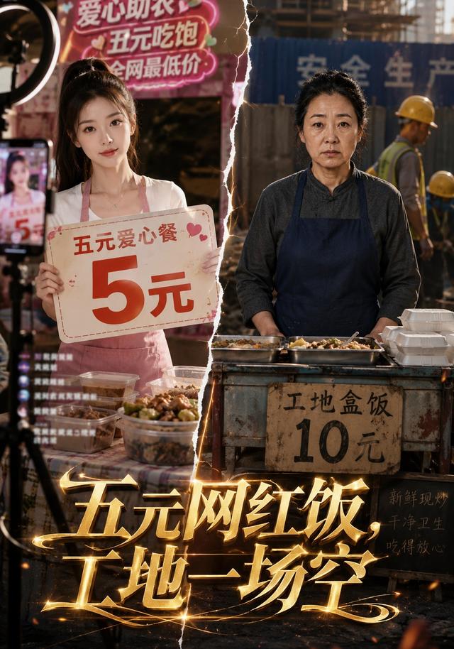 五元网红饭，工地一场空