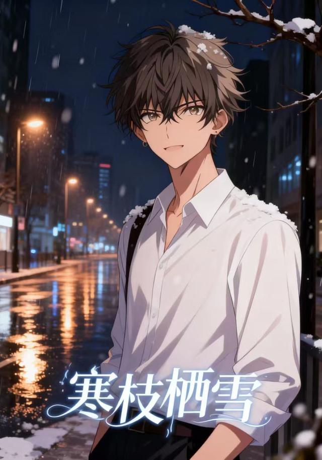 寒枝栖雪