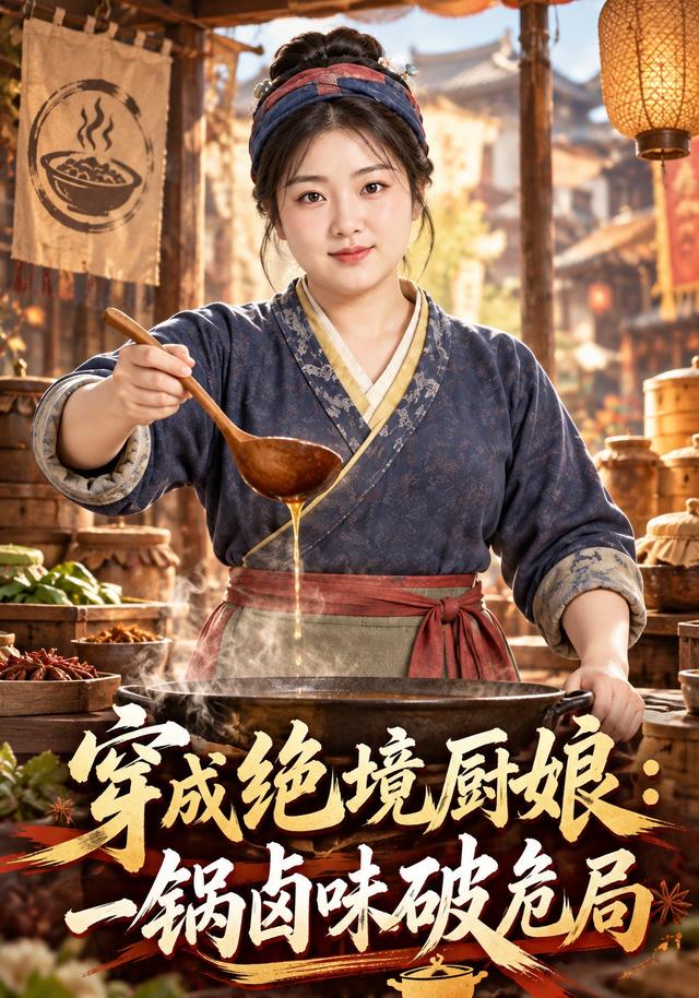穿成绝境厨娘：一锅卤味破危局 cover