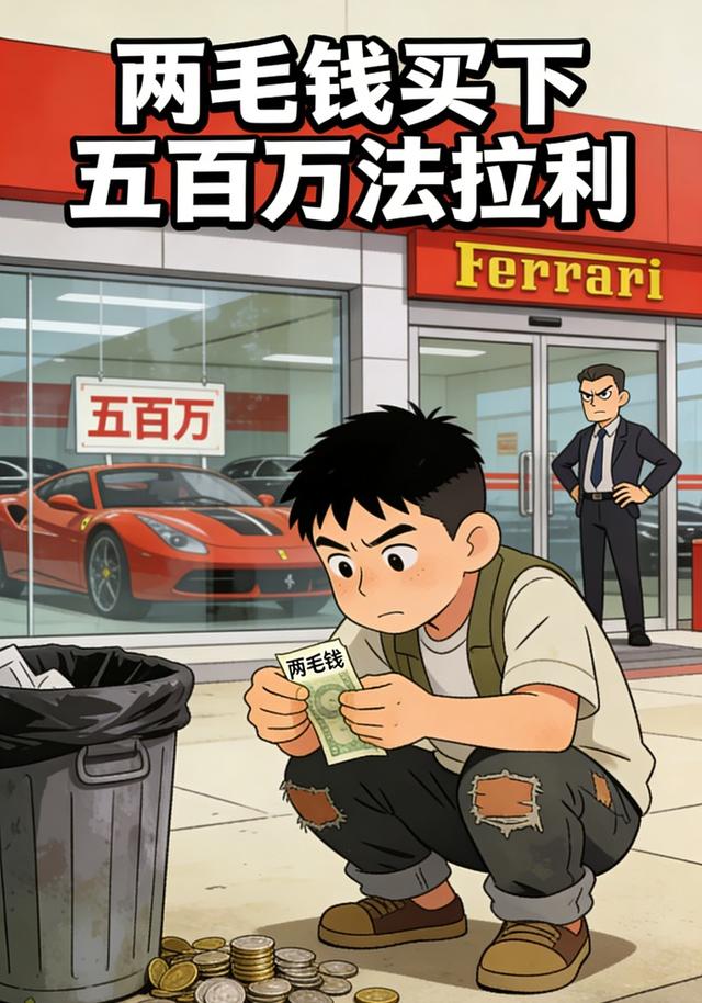 两毛钱买下五百万法拉利封面图