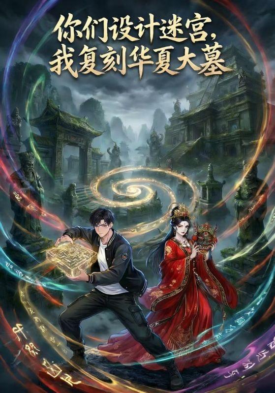 你们设计迷宫，我复刻华夏大墓封面图