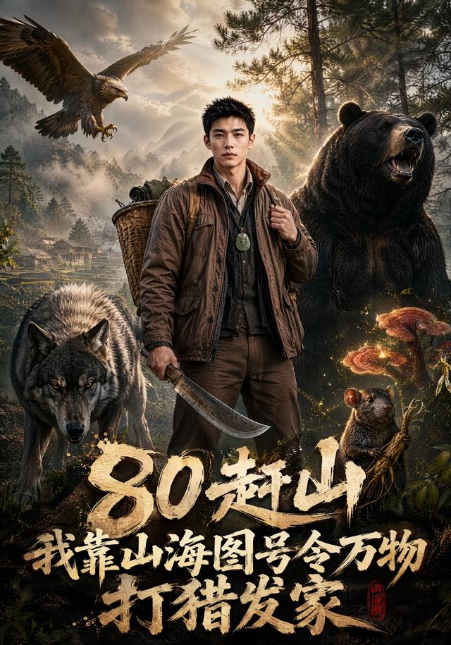 80赶山，我靠山海图号令万物打猎发家 cover
