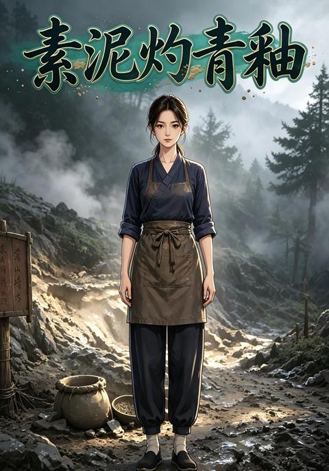 素泥灼青釉