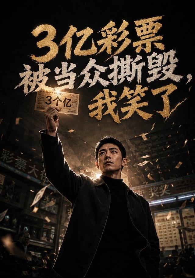 3亿彩票被当众撕毁，我笑了