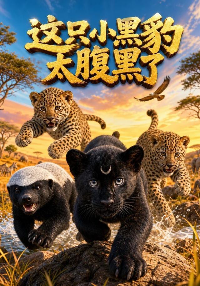 这只小黑豹太腹黑了