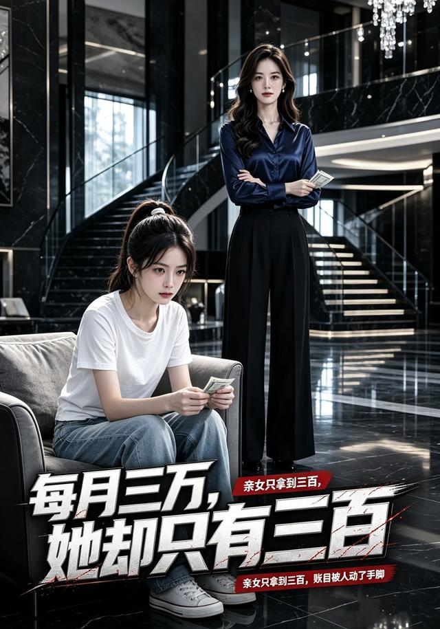 每月三万，她却只有三百