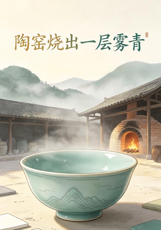 陶窑烧出一层雾青