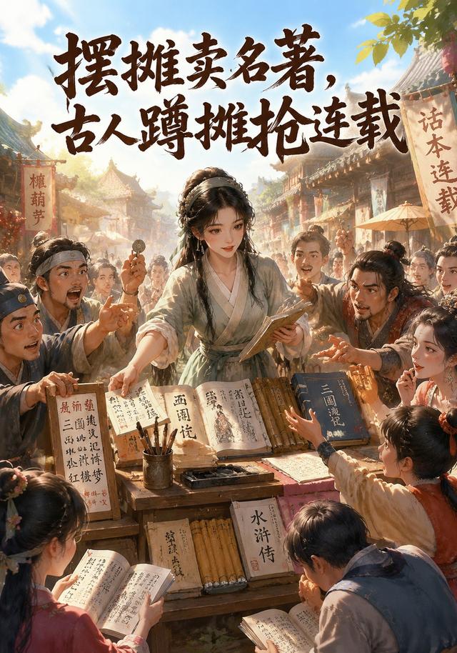 摆摊卖名著，古人蹲摊抢连载