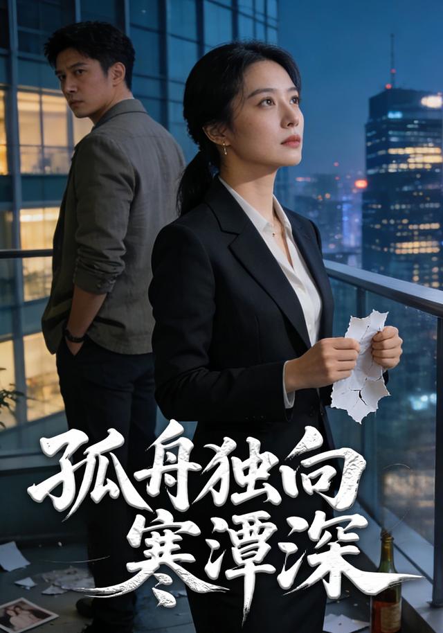 孤舟独向寒潭深