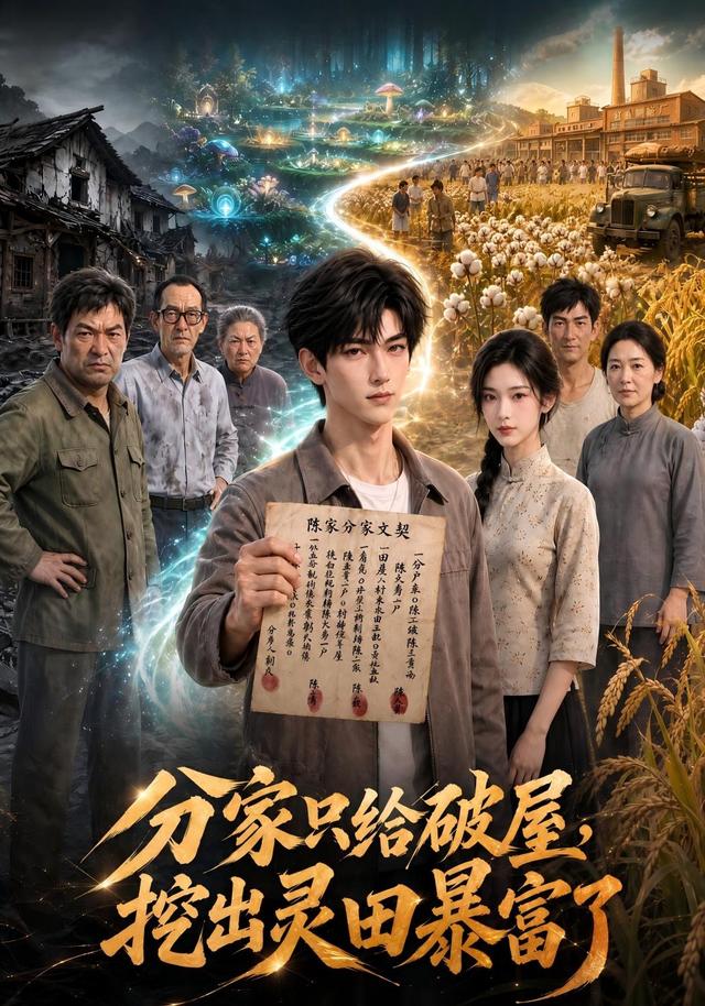 分家只给破屋,挖出灵田暴富了