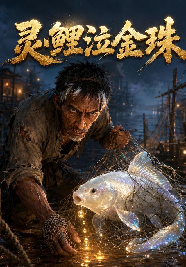 灵鲤泣金珠