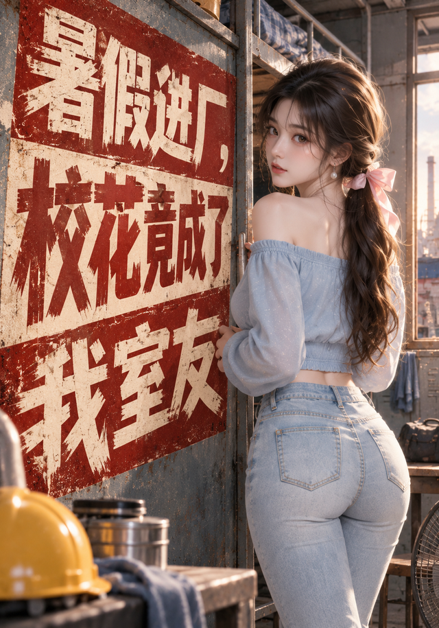 暑假进厂，校花竟成了我室友