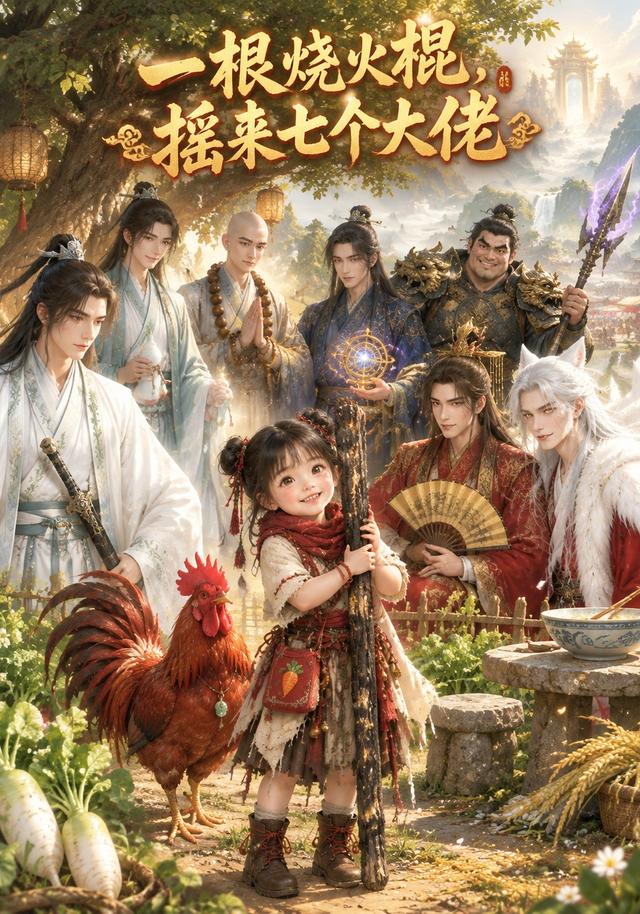 一根烧火棍，摇来七个大佬