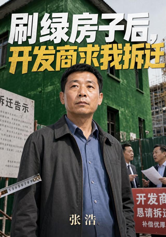 刷绿房子后，开发商求我拆迁