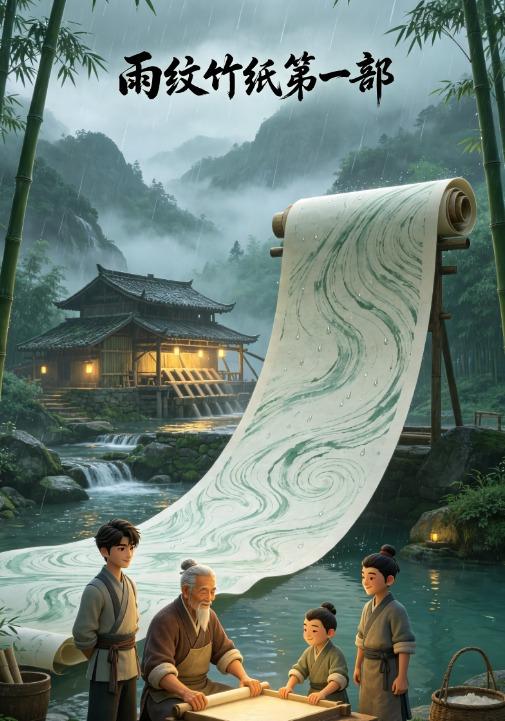 雨纹竹纸第一部