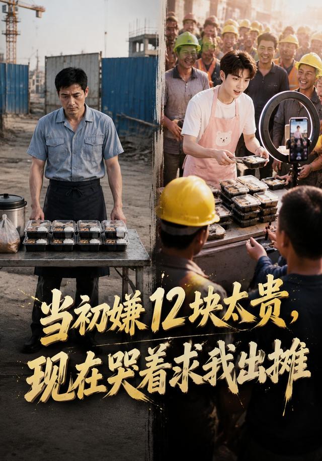 当初嫌12块太贵，现在哭着求我出摊