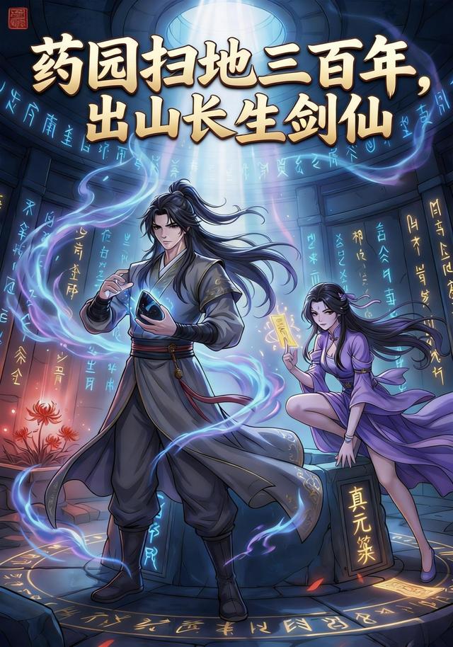 药园扫地三百年，出山长生剑仙封面图