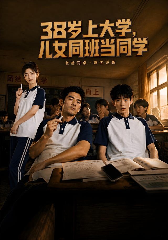38岁上大学，儿女同班当同学