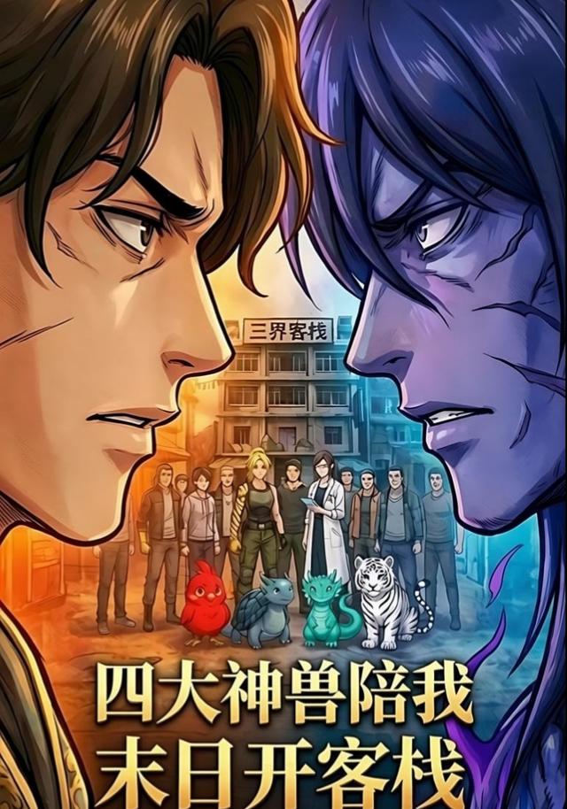 四大神兽陪我末日开客栈封面图