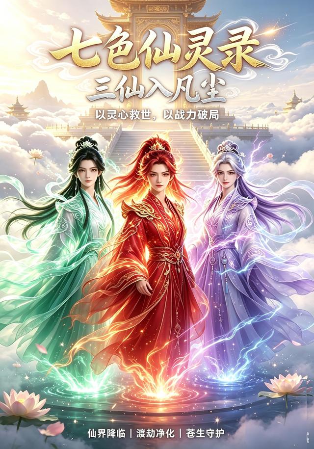 七色仙灵录，三仙入凡尘