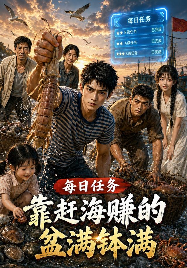每日任务，靠赶海赚的盆满钵满