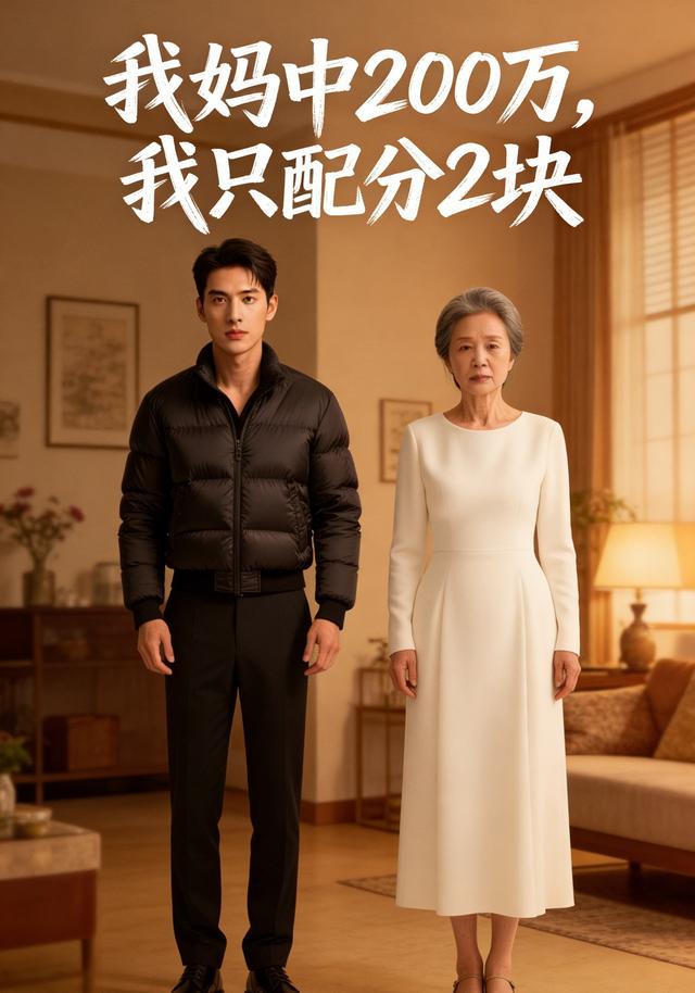 我妈中200万，我只配分2块封面图