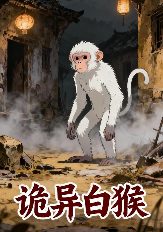 诡异白猴