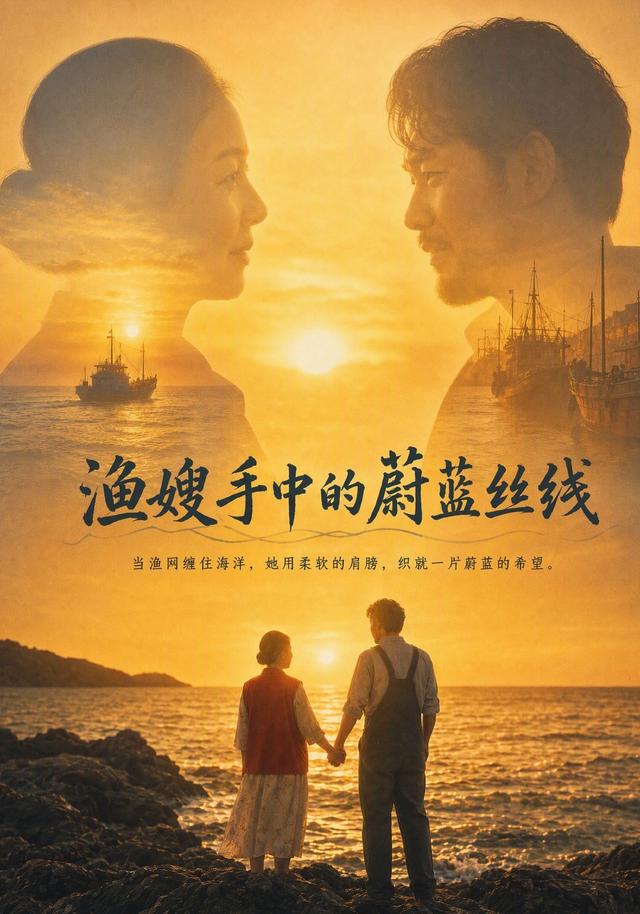 渔嫂手中的蔚蓝丝线