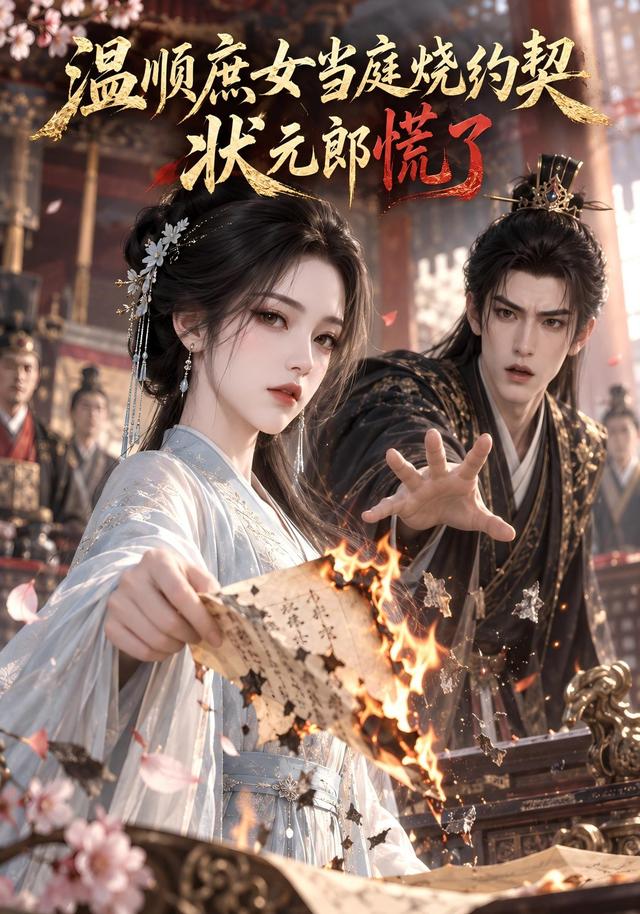 温顺庶女当庭烧约契，状元郎慌了