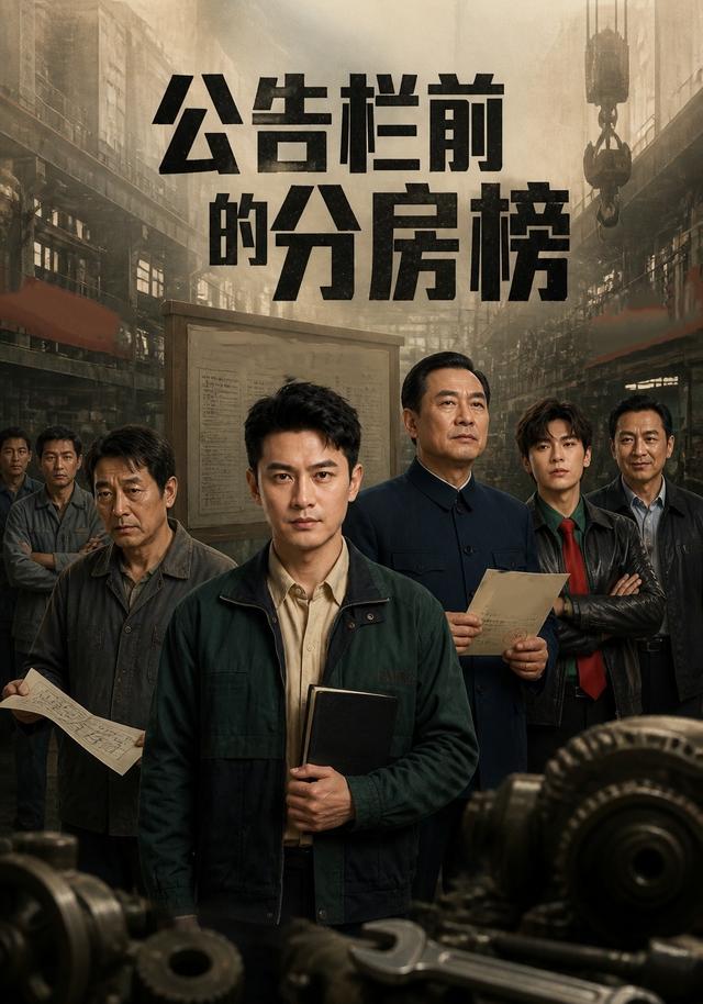 公告栏前的分房榜