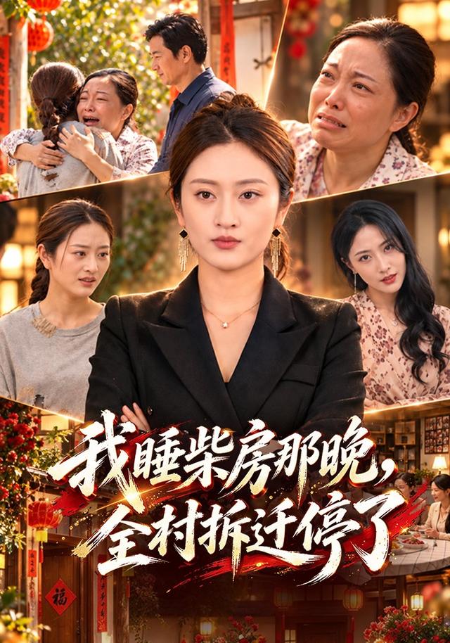 《我睡柴房那晚，全村拆迁停了》作品海报