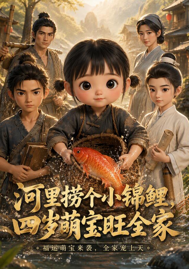 河里捞个小锦鲤，四岁萌宝旺全家