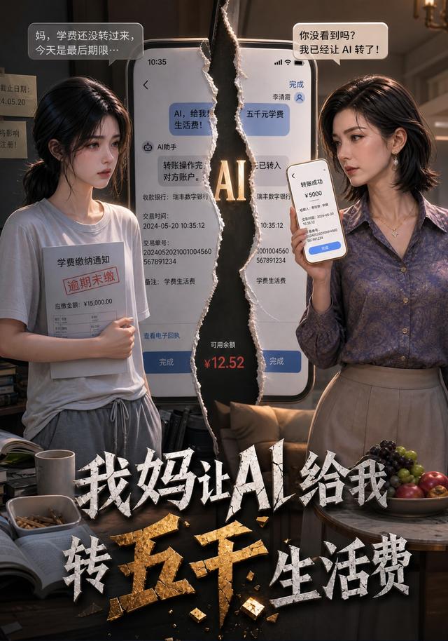 我妈让AI给我转五千生活费