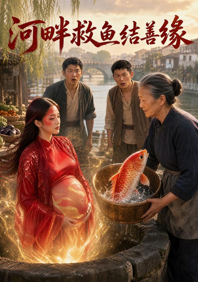 河畔救鱼结善缘
