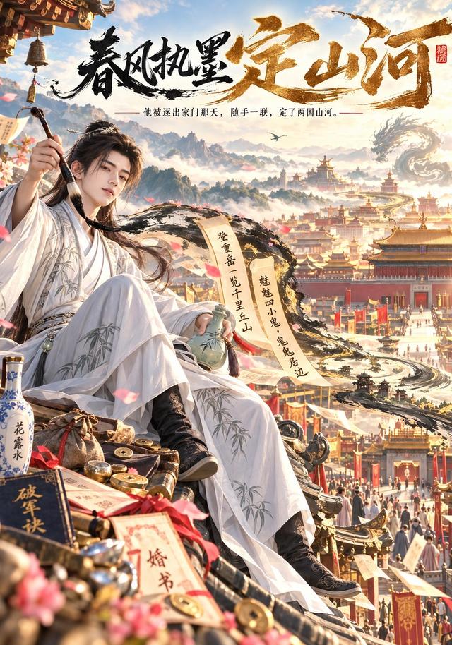 《春风执墨定山河》作品海报