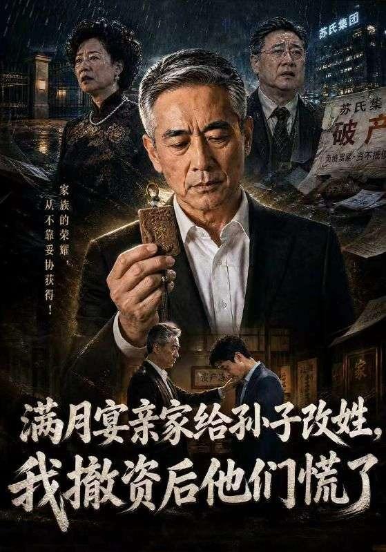 满月宴亲家给孙子改姓，我撤资后他们慌了