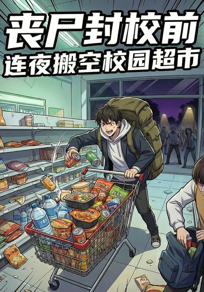 丧尸封校前连夜搬空校园超市封面图
