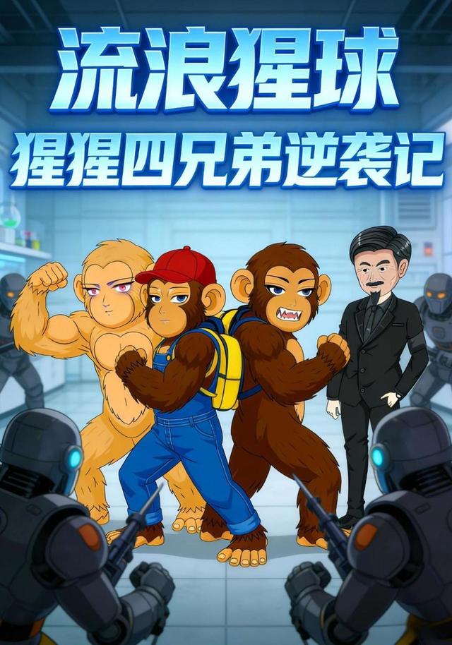 流浪猩球：猩猩四兄弟逆袭记封面图