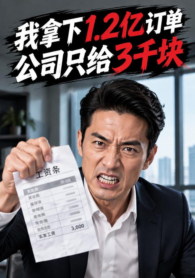 我拿下1.2亿订单公司只给3千块