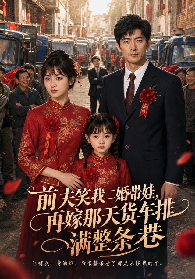 前夫笑我二婚带娃，再嫁那天货车排满整条巷