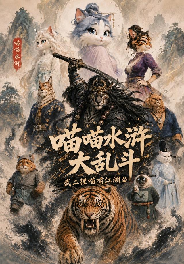 喵喵水浒大乱斗，武二狸喵啸江湖