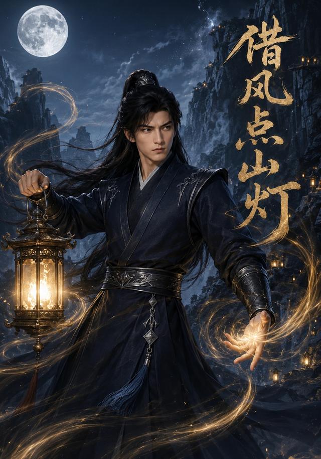 借风点山灯