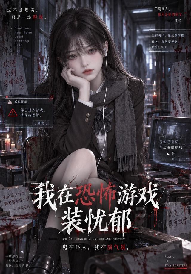 我在恐怖游戏装忧郁 cover