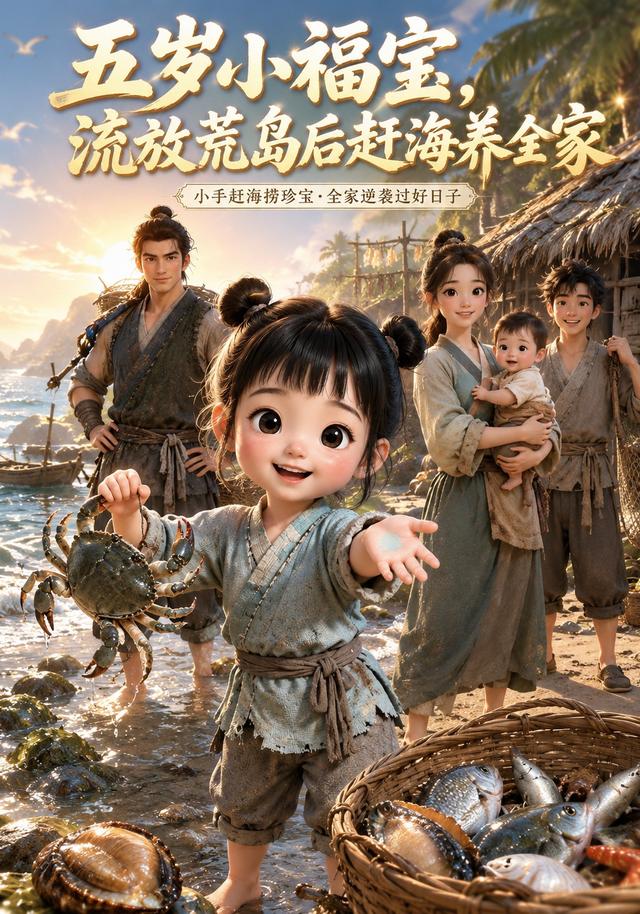 五岁小福宝，流放荒岛后赶海养全家
