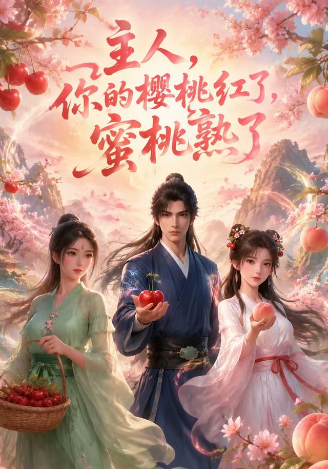 主人，你的樱桃红了，蜜桃熟了