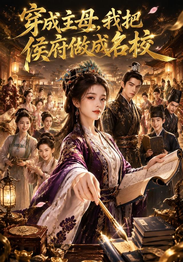 穿成主母，我把侯府做成名校 cover